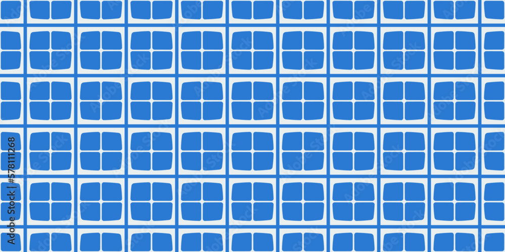 Blue quarters that make up a repeating tile. Print for interior and design, pillows, notebooks, textiles, wallpaper, packaging. Blue quarters that make up a repeating tile. Print for interior and design, pillows, notebooks, textiles, wallpaper, packaging.