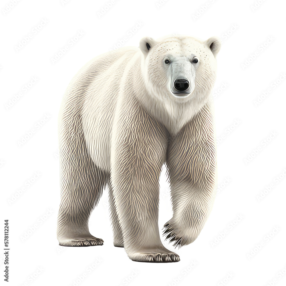 Fototapeta premium polar bear isolated on white background
