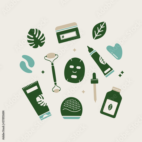 Skin care illustrations