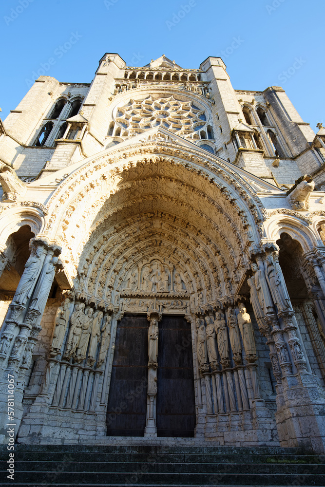 The Our Lady of Chartres cathedral is one of the most visited tourist destination in France.