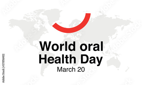World Oral Health Day, World Oral Health Day is celebrated on March 20, World Oral Heath Day Vector Design, World Oral Health Day logo, campaign