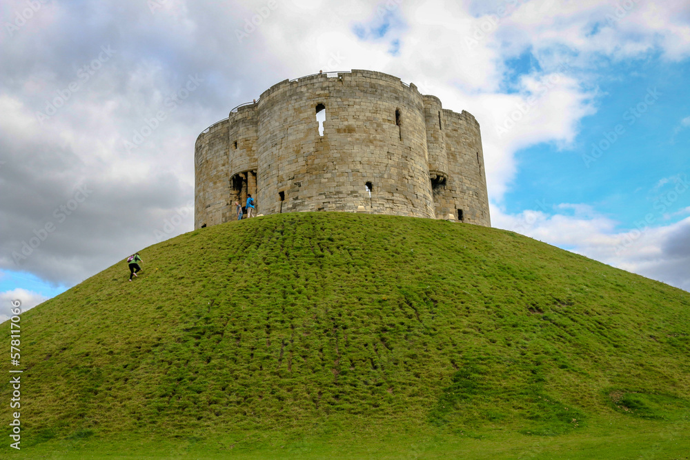 Clifford's Tower in the city of York, UK