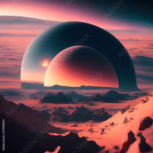 create an image-of-a-fictitious planet called zor - generative ai
