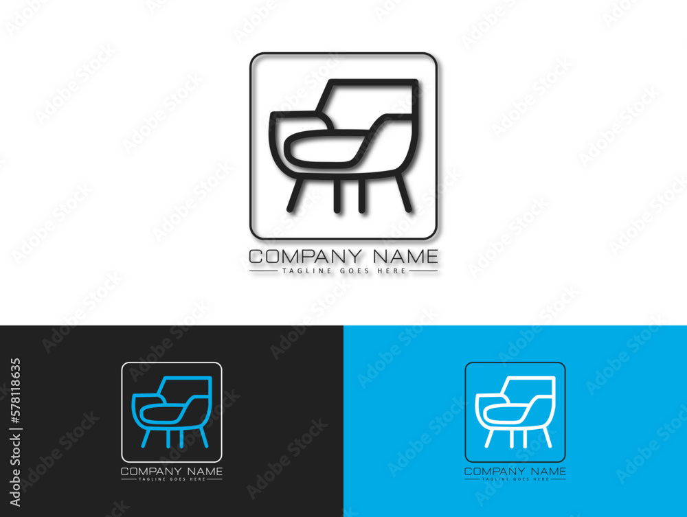 Simple Minimalistic Furniture Branding Logo Design Simple Minimalistic Furniture Branding Logo Design