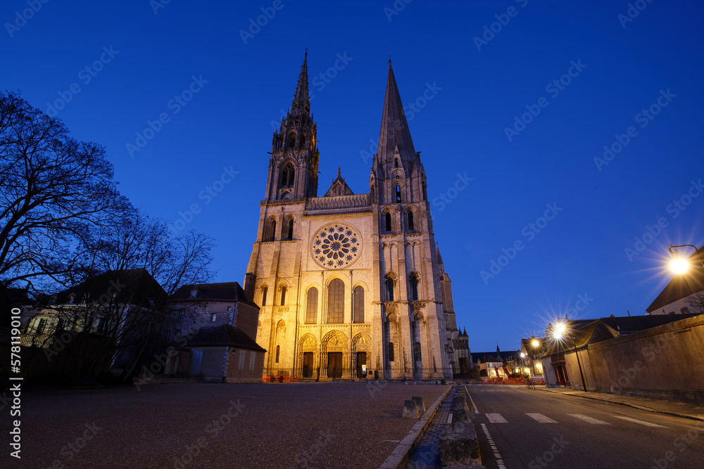 The Our Lady of Chartres cathedral is one of the most visited tourist destination in France.