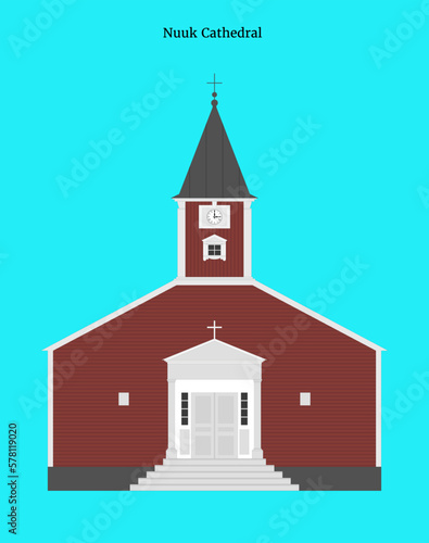 Nuuk Cathedral in Nuuk, Greenland

