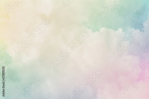 Pastel watercolor textured background. Generative AI.