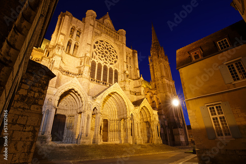 The Our Lady of Chartres cathedral is one of the most visited tourist destination in France. © kovalenkovpetr