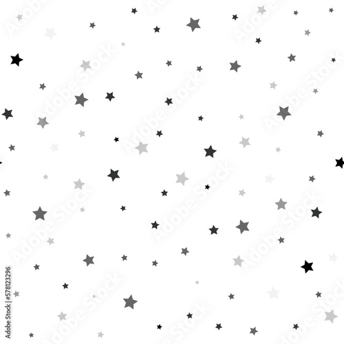 Seamless pattern with stars. Vector black and white simple pattern. Festive wrapping paper. Night sky background. Kids texture. Nursery prints for textile  apparel