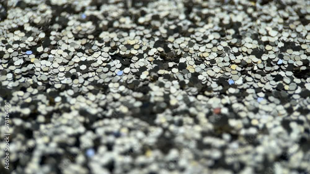 Macro Silver Glitter Texture Background Macro Silver Glitter Texture Background