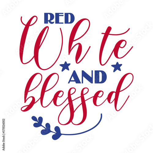 Red White And Blessed SVG