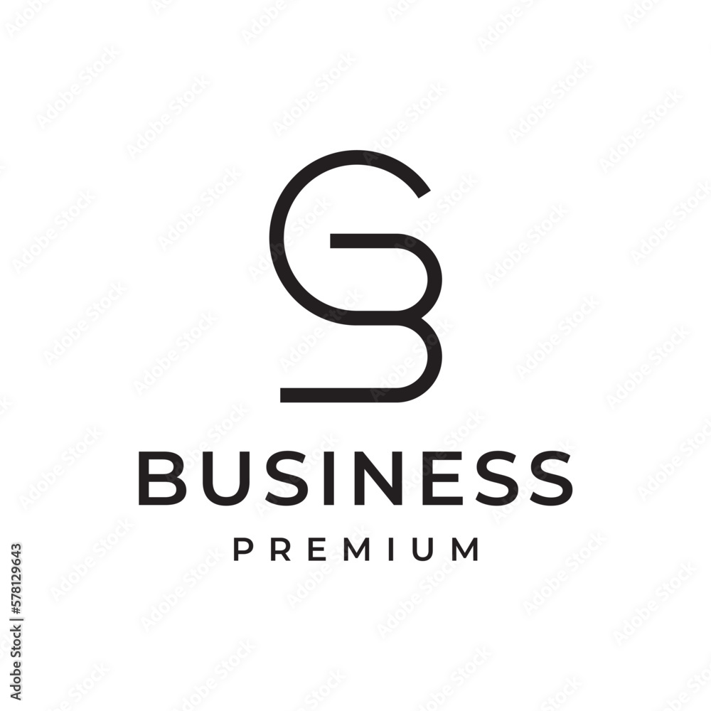 BG GB initial letter symbol logo icon vector BG GB initial letter symbol logo icon vector