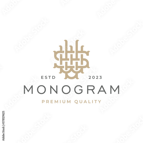 wsw initial letter monogram identity logo for your business or brand. Alphabet initial symbol vector
