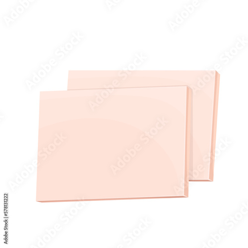 Blank boards of canvas for painting vector illustration. Cartoon isolated two empty paper or canvas sheets of square shape, wall displays for gallery exhibition, product presentation and advertising