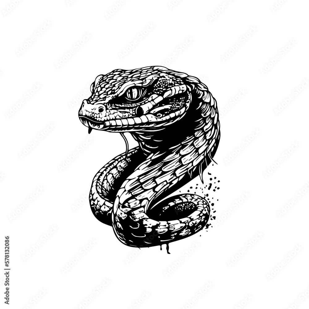 Fototapeta premium snake vector svg