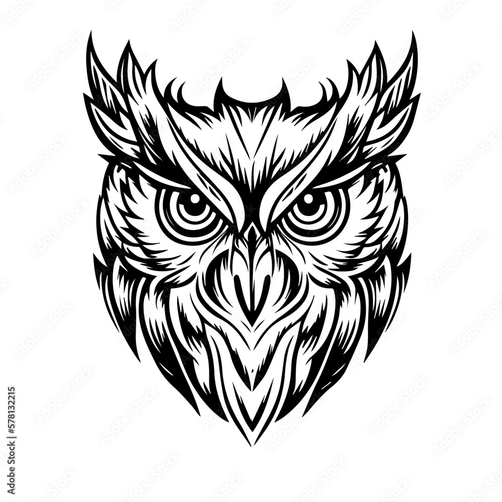owl vector svg