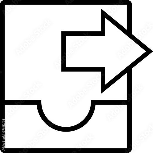 Sent Inbox Line Icon 