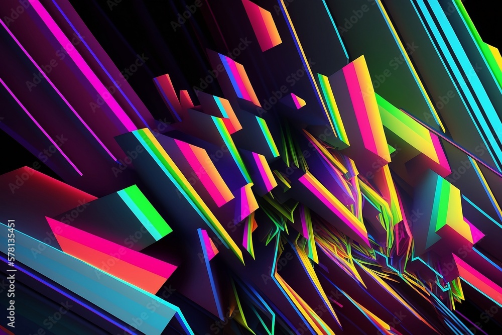 Abstraktes Kunstwerk Neon Bunt
Abstraktes Kunstwerk Neon Bunt