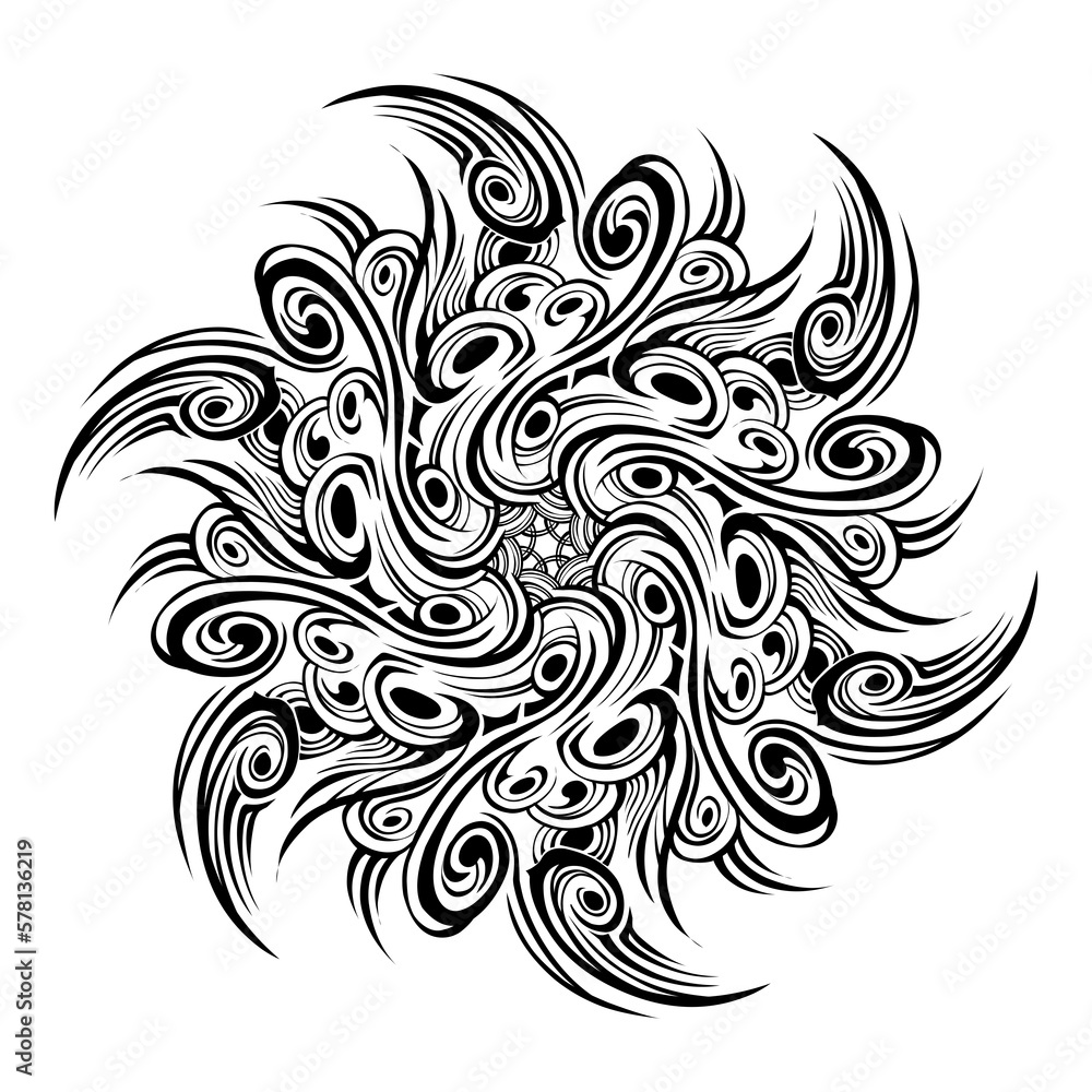Mandala tribal sun vector Mandala tribal sun vector