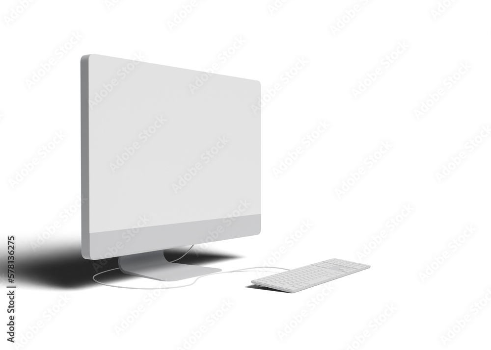 Computer display screen mockup