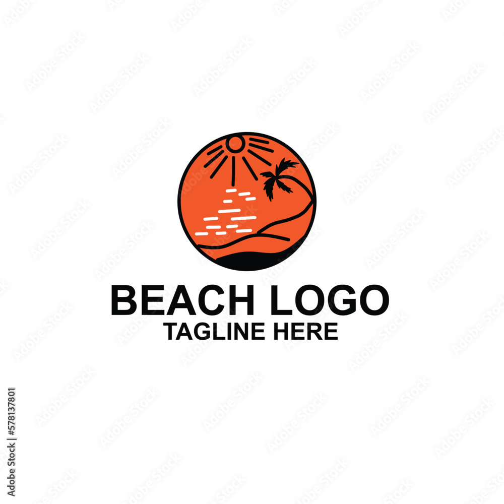 Beach Logo Images, Stock Photos & Vectors