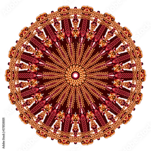 Luxury ornamental mandala for Henna, Mehndi, tattoo, decoration, Decorative ornament in ethnic oriental style, Template for textiles, curtains, clothes, shirts, scarves, pillows, and wallpaper.
