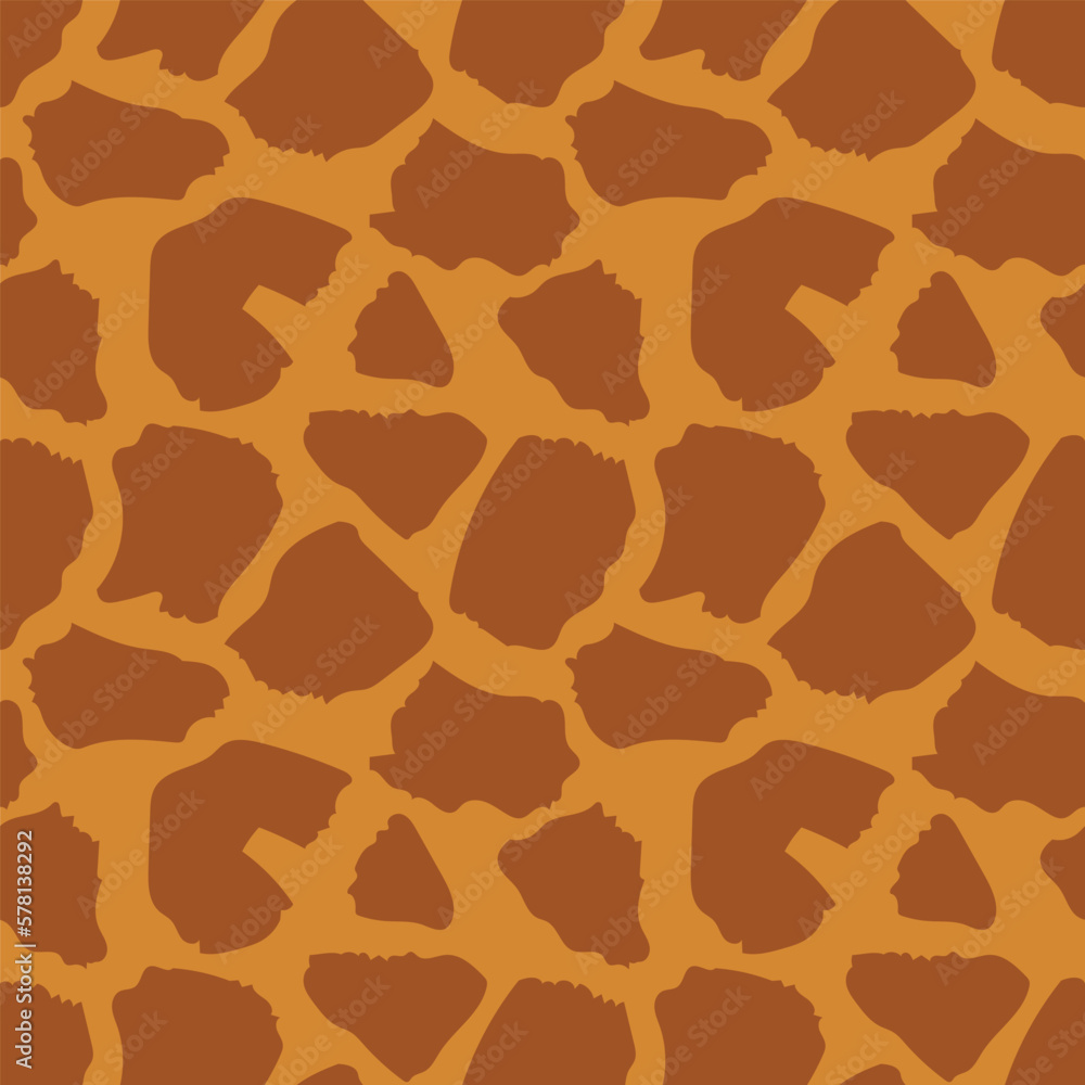Giraffe spots seamless pattern. Vector repeating background. EPS10.
Giraffe spots seamless pattern. Vector repeating background. EPS10.