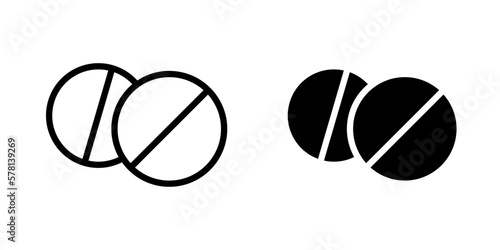 Pill icon template