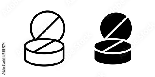 Pill icon template