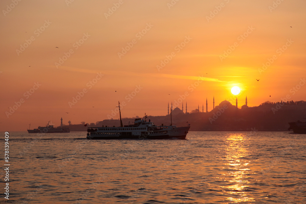 Blue Mosque and Hagia Sophia Mosque Drone Photo, Eminonu Fatih, Istanbul Turkiye Blue Mosque and Hagia Sophia Mosque Drone Photo, Eminonu Fatih, Istanbul Turkiye