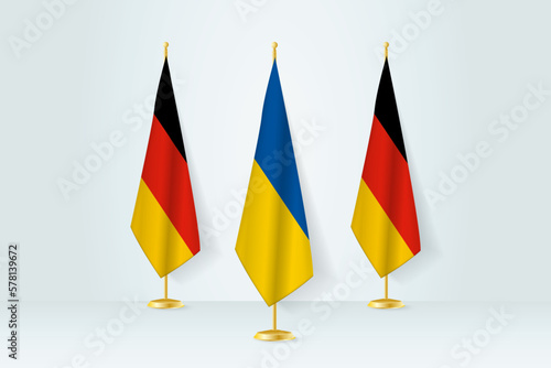 Meeting concept between Ukraine and Germany.