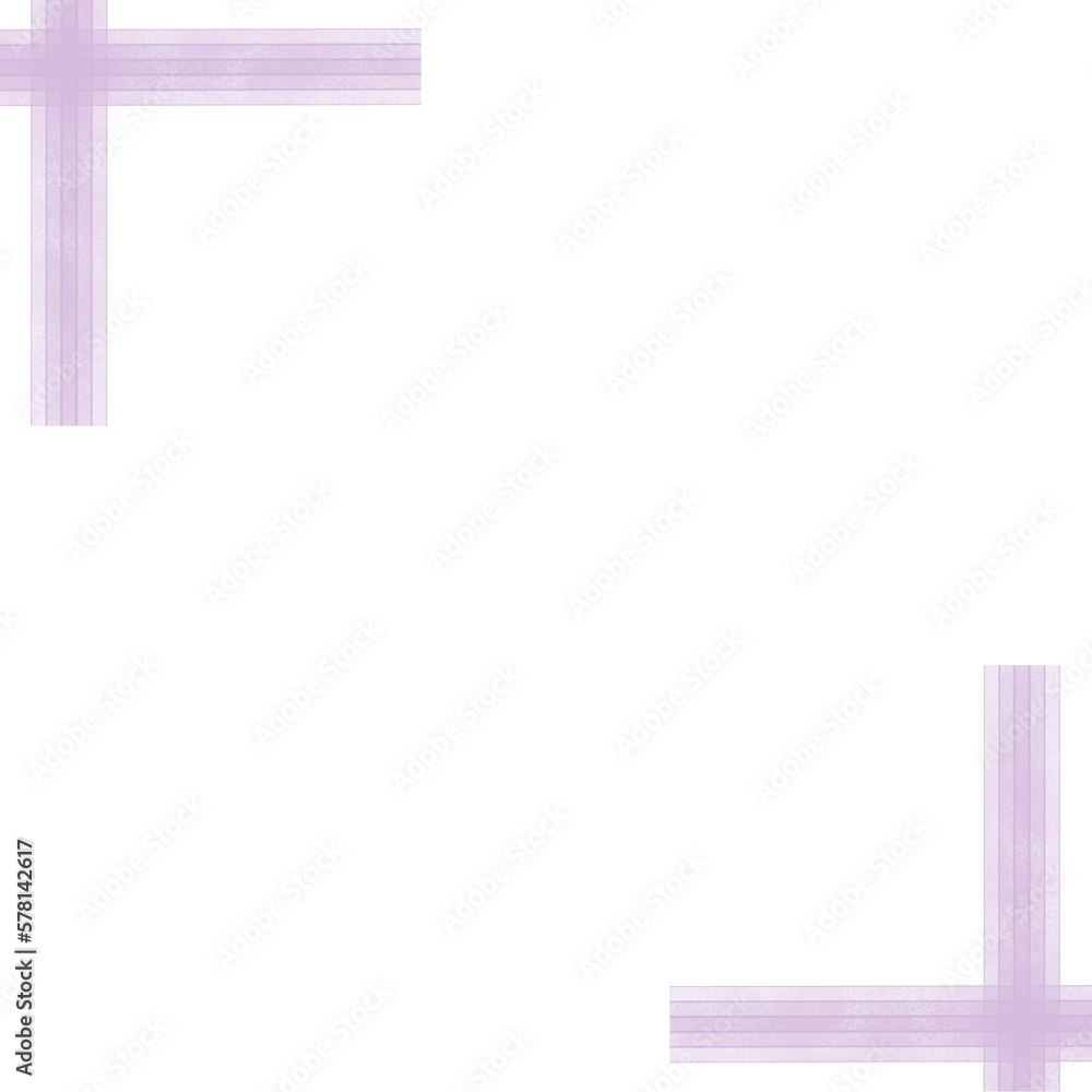 Purple Ribbon Border or Frame Purple Ribbon Border or Frame