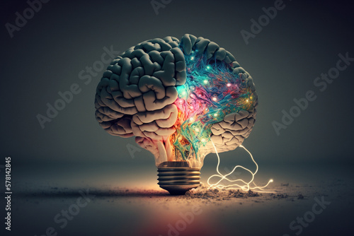 Human brain concept.