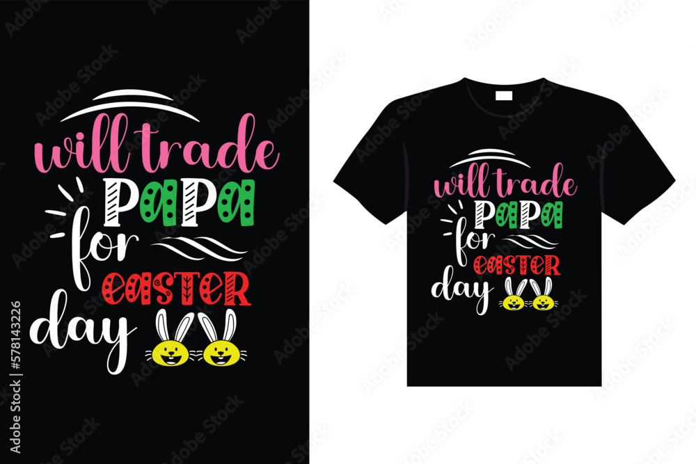 Easter day typography egg lettering t-shirt design holiday greeting cute bunny vector art Easter day typography egg lettering t-shirt design holiday greeting cute bunny vector art