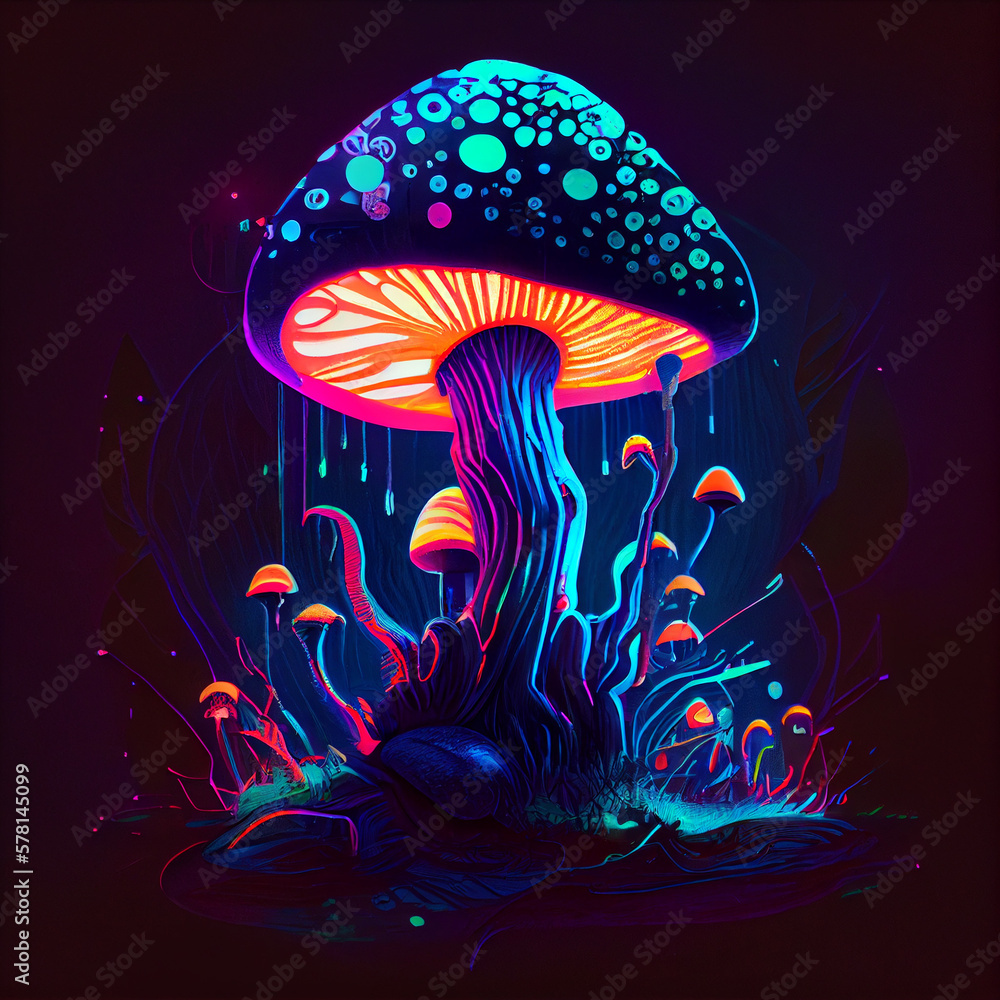 Wunschmotiv: Psychedelic Mushrooms #578145099