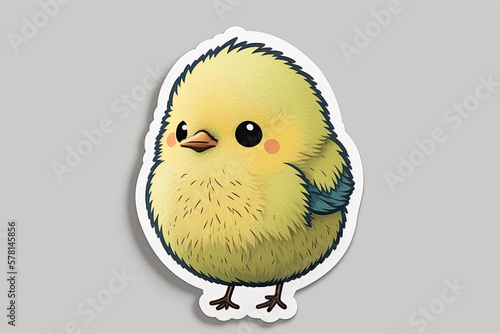 small yellow chick, sticker