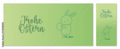 Süße minimalistische moderne Frohe Ostern Karte