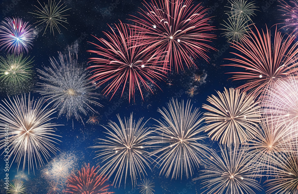 花火のイラスト(AI generated image) 花火のイラスト(AI generated image)