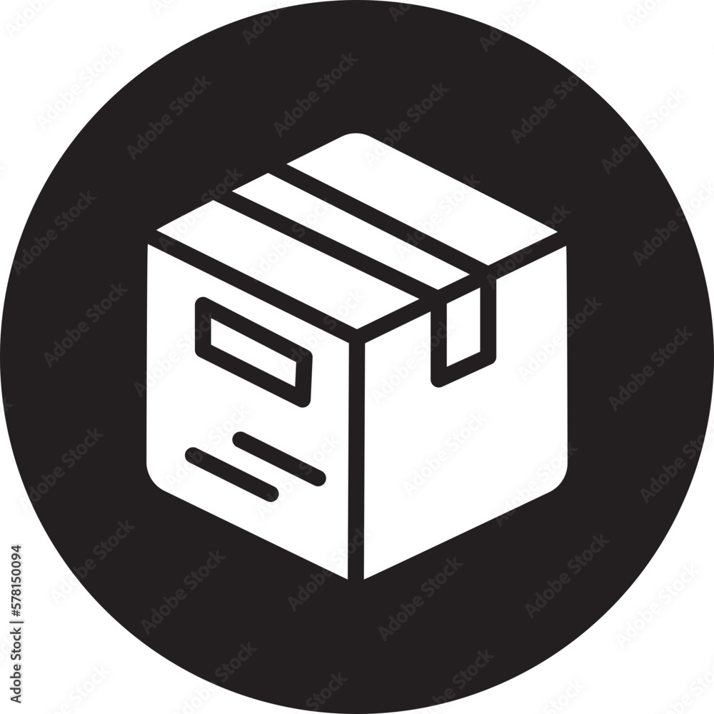 Package Box glyph icon