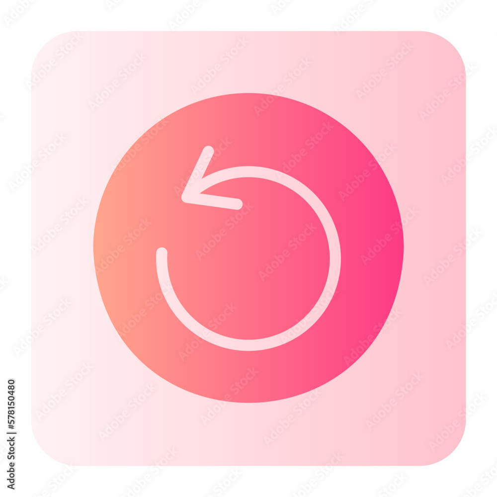 rotate left gradient icon rotate left gradient icon