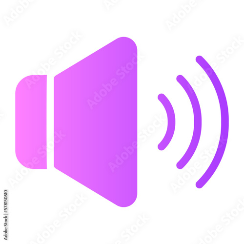 volume up gradient icon