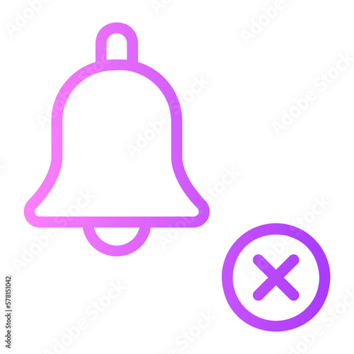 mute gradient icon