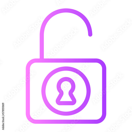 unlock gradient icon