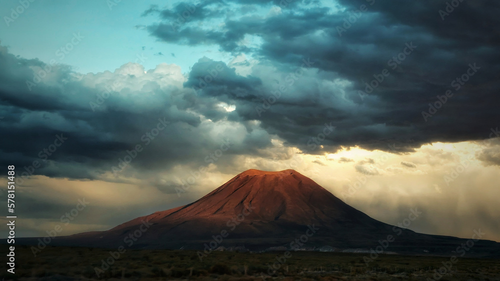 Fototapeta premium Volcán Diamante Malargue
