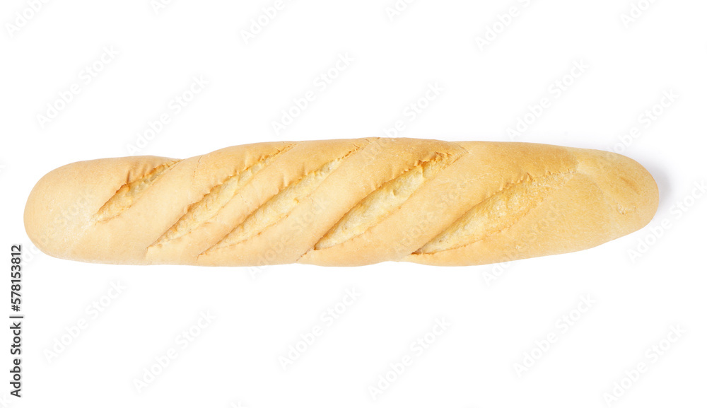Fresh baguette isolated on white background Fresh baguette isolated on white background