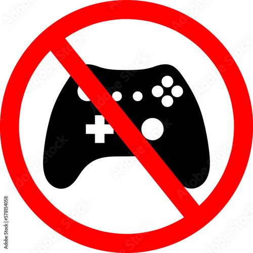 no video game playstation joystick icon on white background..eps