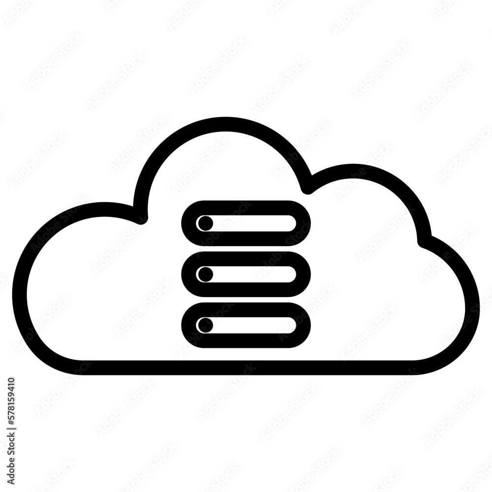 storage cloud computing icon