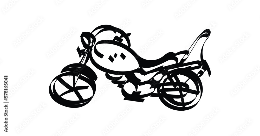 illustration MOTORCYCLE CARTOON children book image 1