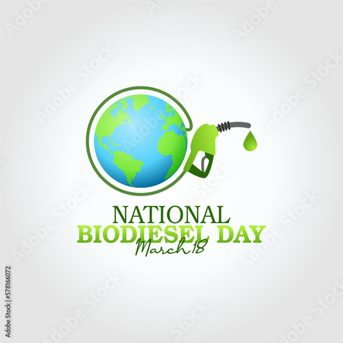 vector graphic of national biodiesel day good for national biodiesel day celebration. flat design. flyer design.flat illustration.