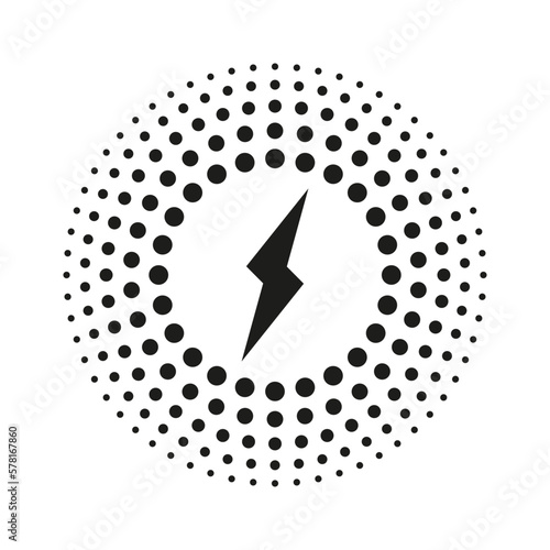 wireless charging icon. Digital technology. Vector illustration.